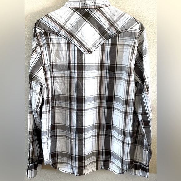 BKE Pearl Snap Button Down Shirt Sz-M - Picture 2 of 5